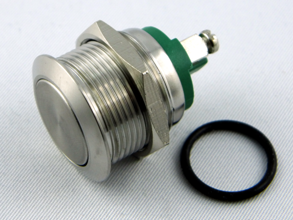 Klingeltaster, Ø19mm, flacher Kopf