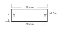Ersatz-Namenschild für Klingelplatten verschiedener...