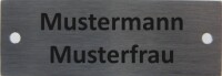 Ersatz-Namenschild für Klingelplatten verschiedener Hersteller