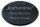 Marmorschild schwarz (Oval-XL)