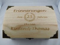 Schatzkiste groß, aus Holz, mit individueller...