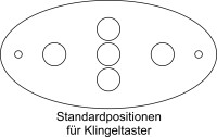 graviertes Klingel- & Namenschild aus Schiefer mit Klingeltaster (Oval/Größe L+)
