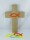 Holzkreuz aus Eiche mit eingelassenem Fischsymbol aus Acryl